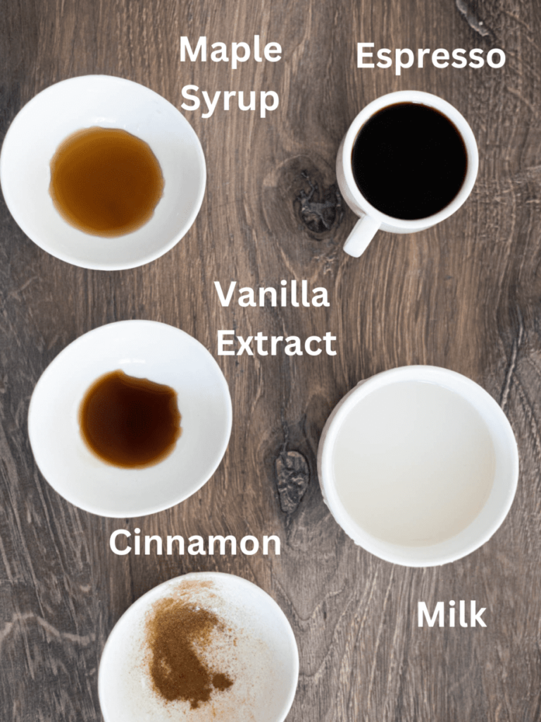Ingredients for Cinnamon Coffee