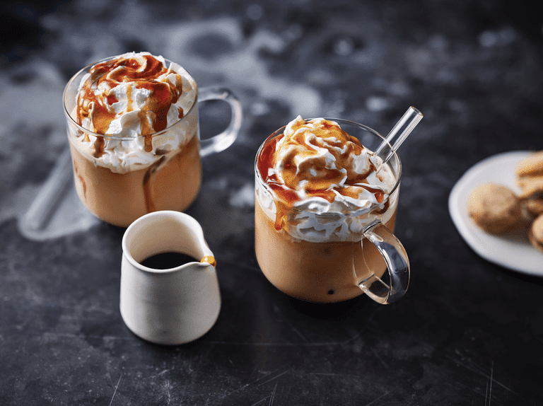 Gather the Necessary Ingredients for Caramel Iced Coffee 