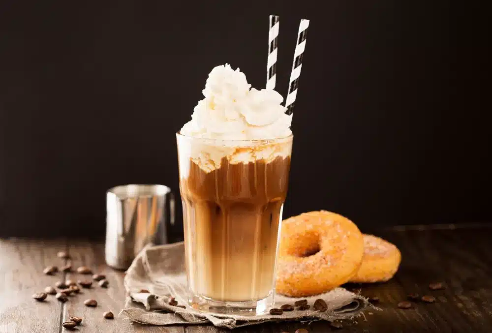 Magic of Whipped Heavy Cream in Caramel Iced Coffee Recipe