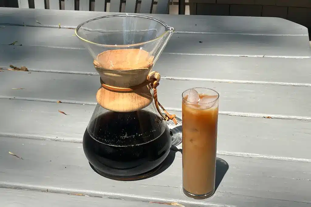 Pour the Coffee in the Glass