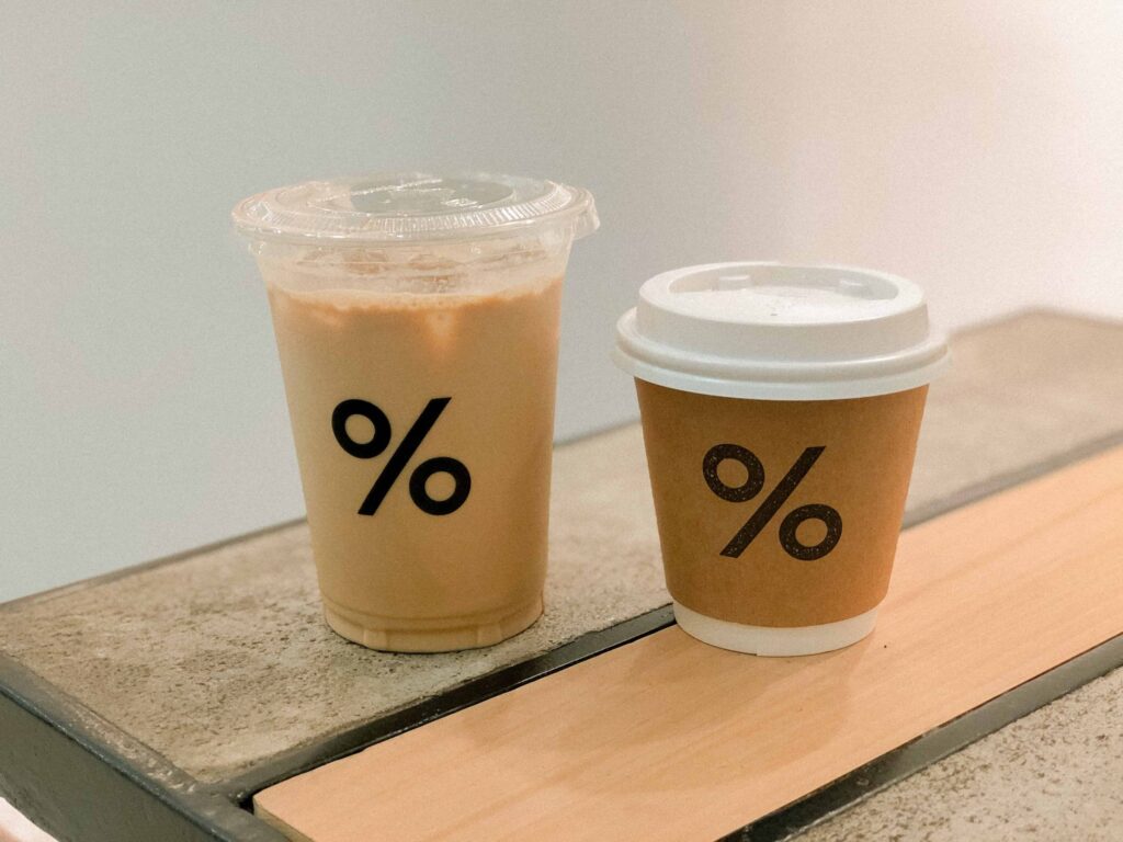 jars of spanish latte with each layers being distinct