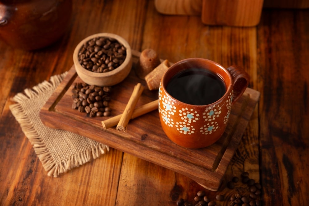 Cafe De Olla Mexican style Coffee Prepared With Roasted And Ground